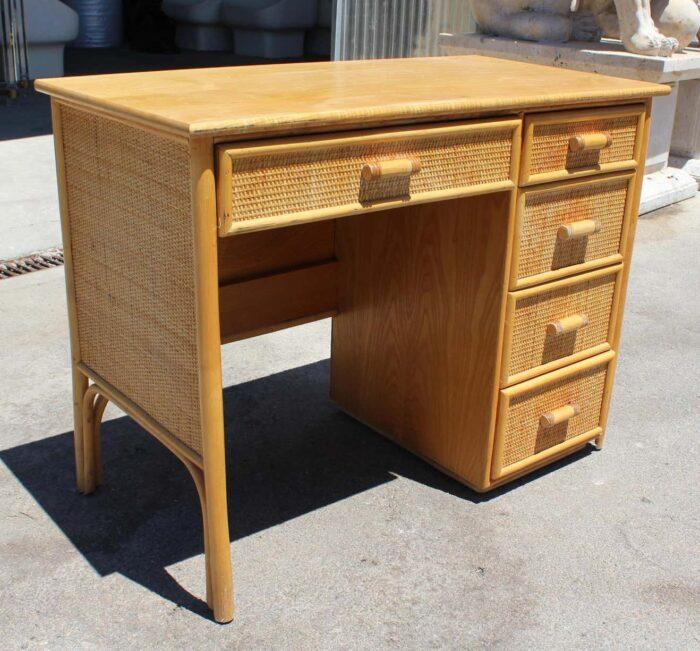 Rattan Study Table/Cane Study Table - Image 3