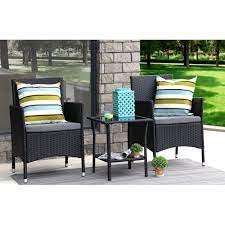 Rattan Coffee Table Set